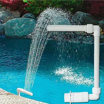 1 шт. комплект для фонтана с водопадом для бассейна из ПВХ с отделкой из фонтана для легкой установки аксессуаров для бассейна