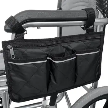 1 шт. Многофункциональная многоцветная сумка для хранения вращающегося офисного кресла Chunya, подвесная сумка для хранения сбоку на инвалидной коляске, сумка для подлокотника