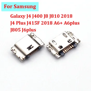 10 шт. Usb-Разъем для зарядки Samsung Galaxy J4 J400 J8 J810 2018 J4 Plus J415F 2018 A6 + A6plus J805 J6plus Зарядное Устройство Док-порт