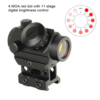 102 T Red Dot Тактический Оптический Прицел 1x20 4 MOA Red Dot Прицел для Ружья с 1 Дюймовым Креплением Для Страйкбола Охотничий Аксессуар