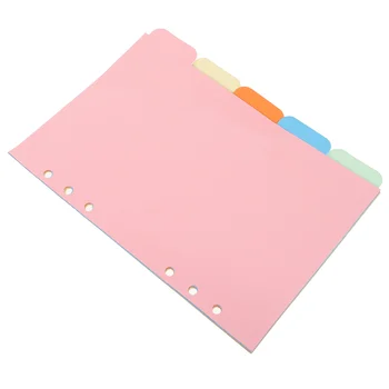 2 Комплекта цветных разделителей вкладок Блокнот с отрывными листами Пластиковая папка для файлов Органайзер для канцелярских принадлежностей