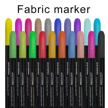 20 цветов пигмента для футболки, инструменты для рисования граффити, инструменты для рисования футболок, маркеры для ткани, ручка для рисования текстилем