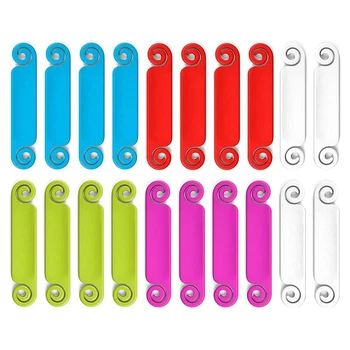 20 шт кабельных меток, бирки для управления кабелями, разноцветные этикетки для кабелей, идентификационные бирки шнура для USB-зарядного устройства для компьютера и телефона.