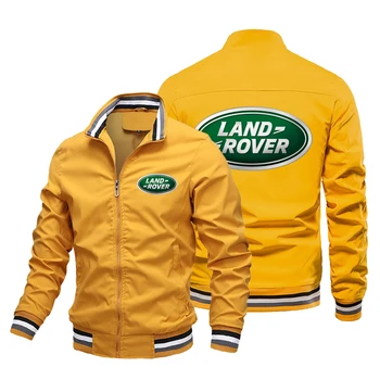 2023 Новая весенне-осенняя повседневная мужская куртка для мотоцикла Land Rover в стиле ретро, ветрозащитная модная куртка с логотипом автомобиля, cu