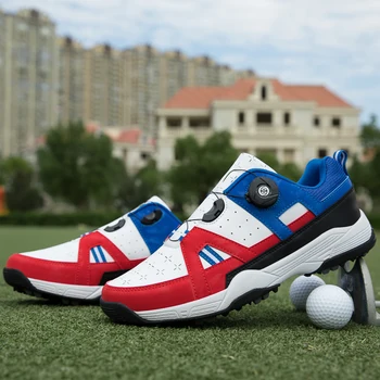 2023 Новая женская спортивная обувь для гольфа с быстрой шнуровкой, мужская противоскользящая уличная обувь для гольфа унисекс, Дизайнерская спортивная обувь для женщин