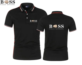 2023 Новая летняя высококачественная мужская рубашка поло высокого класса в деловом стиле с коротким рукавом, спортивная мода, классический логотип для гольфа