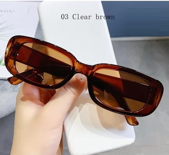 2023 Новые маленькие солнцезащитные очки в стиле ретро, мужская и женская мода, модные винтажные Популярные солнцезащитные очки в прямоугольной оправе с защитой от ультрафиолета