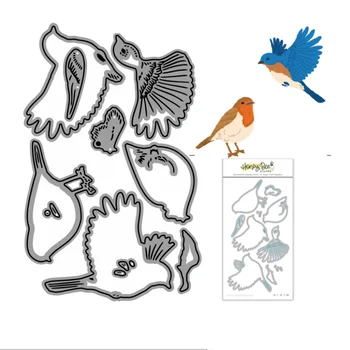 2023 Новые металлические штампы для резки птиц, набор штампов для вырезания вырезок своими руками, бумажные карточки с тиснением
