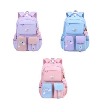 2023 Новые школьные рюкзаки, сумка для книг для девочек, легкий прочный рюкзак для детей начальной школы, множество карманов, вместительное хранилище