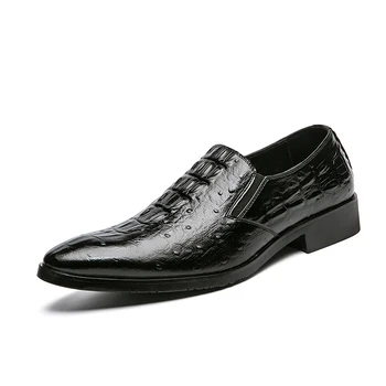 2023 новый британский стиль, роскошный бренд, мужская повседневная обувь из воловьей кожи, официальная обувь с острыми носками, удобная кожаная обувь для мужчин