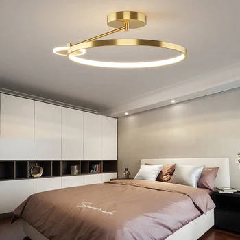 2023 Новый светодиодный потолочный светильник для спальни, интеллектуальный пульт дистанционного управления, Индивидуальный круглый дизайн, Светильник для внутреннего освещения в коридоре