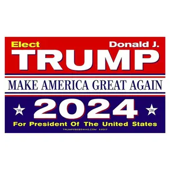 2024 Новые забавные архитектурные наклейки 10шт Наклейка на автомобиль Trump 3,9 * 5,9дюйма Make America Great Again Наклейка на бампер для декора автомобиля