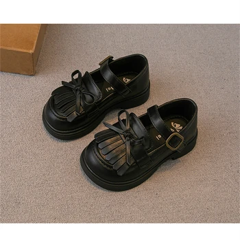 23-36 Новое поступление детской повседневной обуви, лоферы на плоской подошве для малышей и девочек, кроссовки