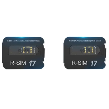 2X Наклейка для Разблокировки карты большой емкости R-SIM17 для 13PRO, 13, 13Mini, 12, 11, Xs Max, XS, XR, X, 8, 7