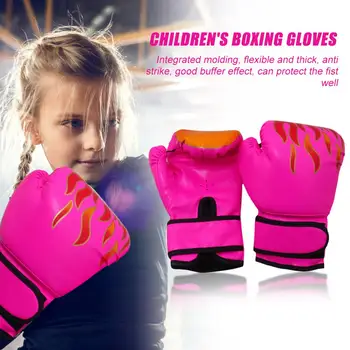 2шт Боксерских перчаток для кикбоксинга Дышащие Детские Перчатки для борьбы Муай Тай