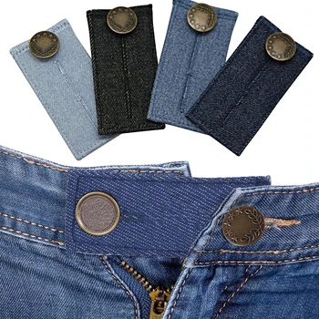 2шт джинсовых брюк, пуговицы для расширения талии, Высококачественная универсальная застежка для джинсовой одежды 