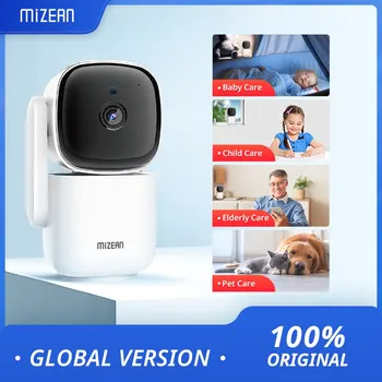3-мегапиксельная домашняя камера безопасности MiZEAN для ребенка/питомца/няни, умный беспроводной Wifi IP-монитор видеонаблюдения в помещении HD с автоматическим отслеживанием
