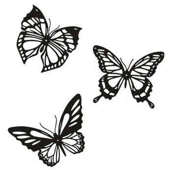 3 предмета домашнего декора, Полые Железные бабочки, наклейки на стены, наклейки для спальни, наклейки