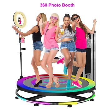 360 Фотобудка для Вечеринок и свадеб Автоматическая Машина для замедленного Видео с Автоматическим вращением Photobooth 360 Video Booth 60см-115см