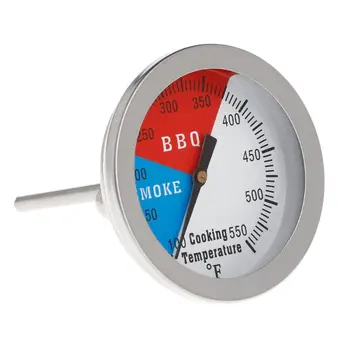 367D Термометр для гриля BBQ 550F для коптильни butterfly Mother Wood с индикатором нагрева древесного угля