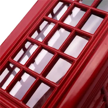 3X Металлическая красная Британская телефонная будка в Лондоне, Копилка для монет, Копилка для сбережений, Красная коробка для телефонной будки 140x60x60 мм