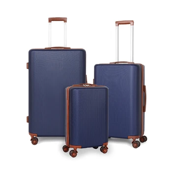 3ШТ Багажный комплект Жесткий багаж с вращающимися колесами для путешествий Посадочный багаж Большой вместимости Багаж