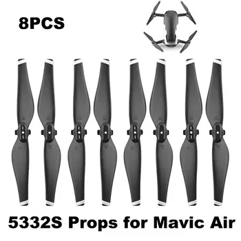 4 Пары Пропеллеров 5332S для DJI Mavic Air Drone Quick Release Blade 5332 Реквизит Прочные Запасные Части Запасные Аксессуары Крыло