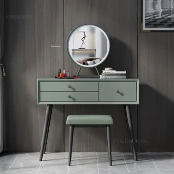 4 цвета, скандинавские комоды для маленькой квартиры, мебель для спальни, светодиодный туалетный столик, Минималистичный современный креативный выдвижной комод D