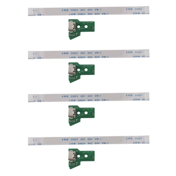 4X Для контроллера SONY PS4 USB-порт для зарядки Разъемная плата JDS-055 5-й V5 12-контактный кабель