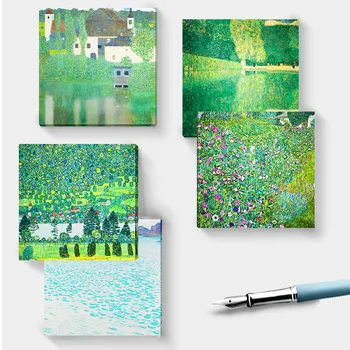 50 листов / набор стикеров серии Gustav Klimt, блокноты для рисования маслом 
