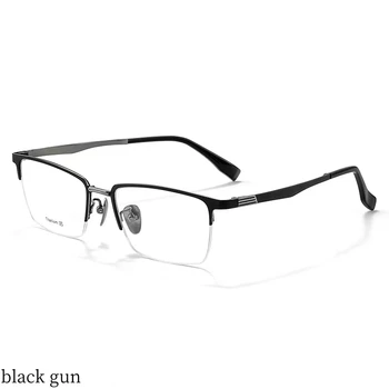 53 мм оправа для очков из чистого титана Мужские Квадратные очки Новые мужские Классические оправы для очков по рецепту врача 9018