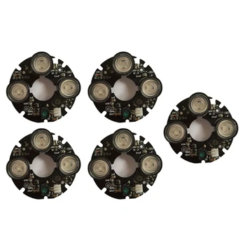 5X 3 матрицы ИК-светодиодных прожекторов Инфракрасная 3-кратная ИК-светодиодная плата для камер видеонаблюдения ночного видения (диаметр 53 мм)