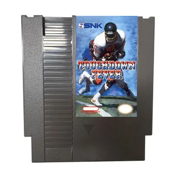 8-битная игровая карта с 72 пинами Touchdown-Fever Видеоигра с картриджем NTSC и Pal версии для NES