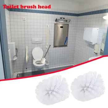 80* 90 мм Насадка для щетки Белый Держатель для унитаза Замена для чистки туалета в ванной Запасные Аксессуары Насадка для чистки унитаза