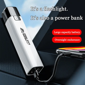 ABS фонарик USB зарядка на открытом воздухе, маленькая ручная электрическая ходьба, портативное бытовое освещение, многофункциональный фонарик, который можно использовать
