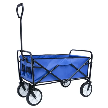 Aukfa Складной фургон для садовых покупок, Пляжная тележка - Синий