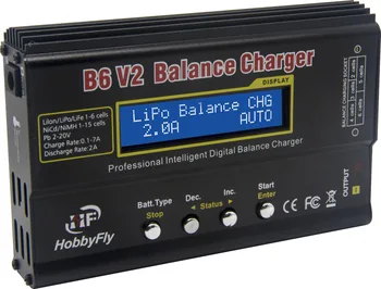B6V2 Интеллектуальное Балансовое Зарядное Устройство 80 Вт 7A Профессиональный Цифровой Липо-Разрядник для Литий-ионной Lipo LiFe NiCd NiMH LiHV PB Батареи