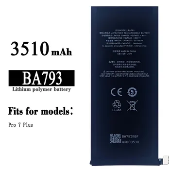 BA793 100% Оригинальный Высококачественный Сменный Аккумулятор емкостью 3510 мАч Для Мобильного Телефона Meizu Pro 7 Plus M793Q, Новые Аккумуляторы Большой Емкости
