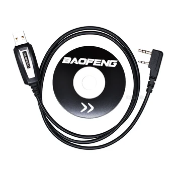 BAOFENG USB Кабель Для Программирования С компакт Диском С Драйверами Для UV 5R 888S UV 82 UV 10R UV 16 Max UV13 Pro UV S9 Двухсторонняя Рация