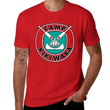 Camp Kikiwaka - Bunk'd - футболка на красном фоне, забавная футболка, милые топы, футболка, короткие мужские футболки fruit of the loom