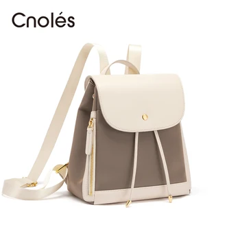 Cnoles, новый модный бренд, женский рюкзак, школьные сумки для девочек-подростков, модные мягкие женские двойные сумки через плечо