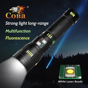 COBA Ультра мощный светодиодный фонарик со сверхярким дальнобойным тактическим зумом Аварийный фонарь Фонарь для кемпинга Функция отображения мощности