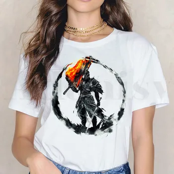 Dark Souls Game Praise The Sun, женские топы, футболки, винтажные рубашки в стиле харадзюку, женская футболка