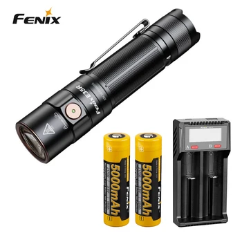 Fenix E35R EDC 3100 люмен USB-C Перезаряжаемый фонарик + аккумулятор 2X5000mah + Зарядное устройство D2