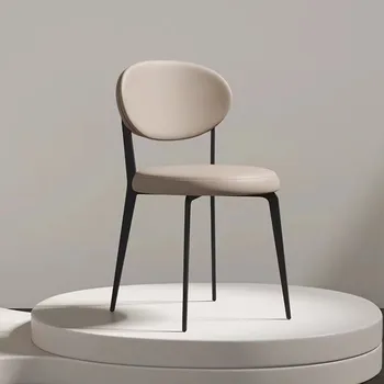 G-29 G-32 Обеденный стул в итальянском минималистском кремовом стиле современный простой дизайн спинки для дома обеденный стол французский легкий роскошный