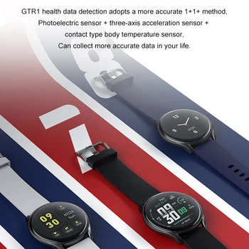 GTR1 2023 Новые умные часы мужские спортивные фитнес-часы IP68 Водонепроницаемый мониторинг состояния Bluetooth для Android Ios Умные часы мужские