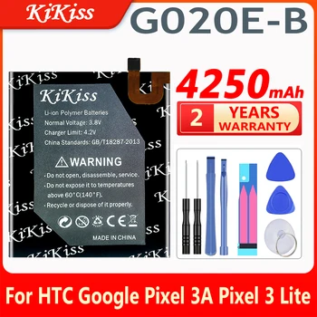 KiKiss 4250 мАч G020E-B Сменный Аккумулятор Для HTC Google Pixel 3A Pixel 3lite Pixel 3 Lite