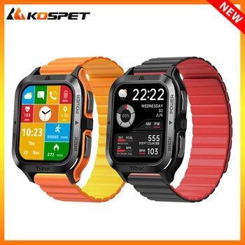 KOSPET M2 Ultra Smart Watch Bluetooth Dial /Answer Call Отслеживание Сна Огромная Батарея 5ATM и IP69K Водонепроницаемые Наружные Прочные Часы