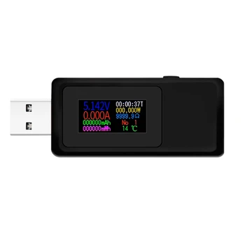 KWS-MX19 USB-тестер постоянного тока 4V-30V 0-5A Детектор текущего напряжения, амперметр мощности, Цифровой монитор зарядного устройства-черный