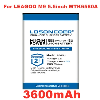 LOSONCOER 3600mAh BT 5501 BT5501 BT-5501 Аккумулятор Для смартфона LEAGOO M 9 M9 MTK6580A в наличии
